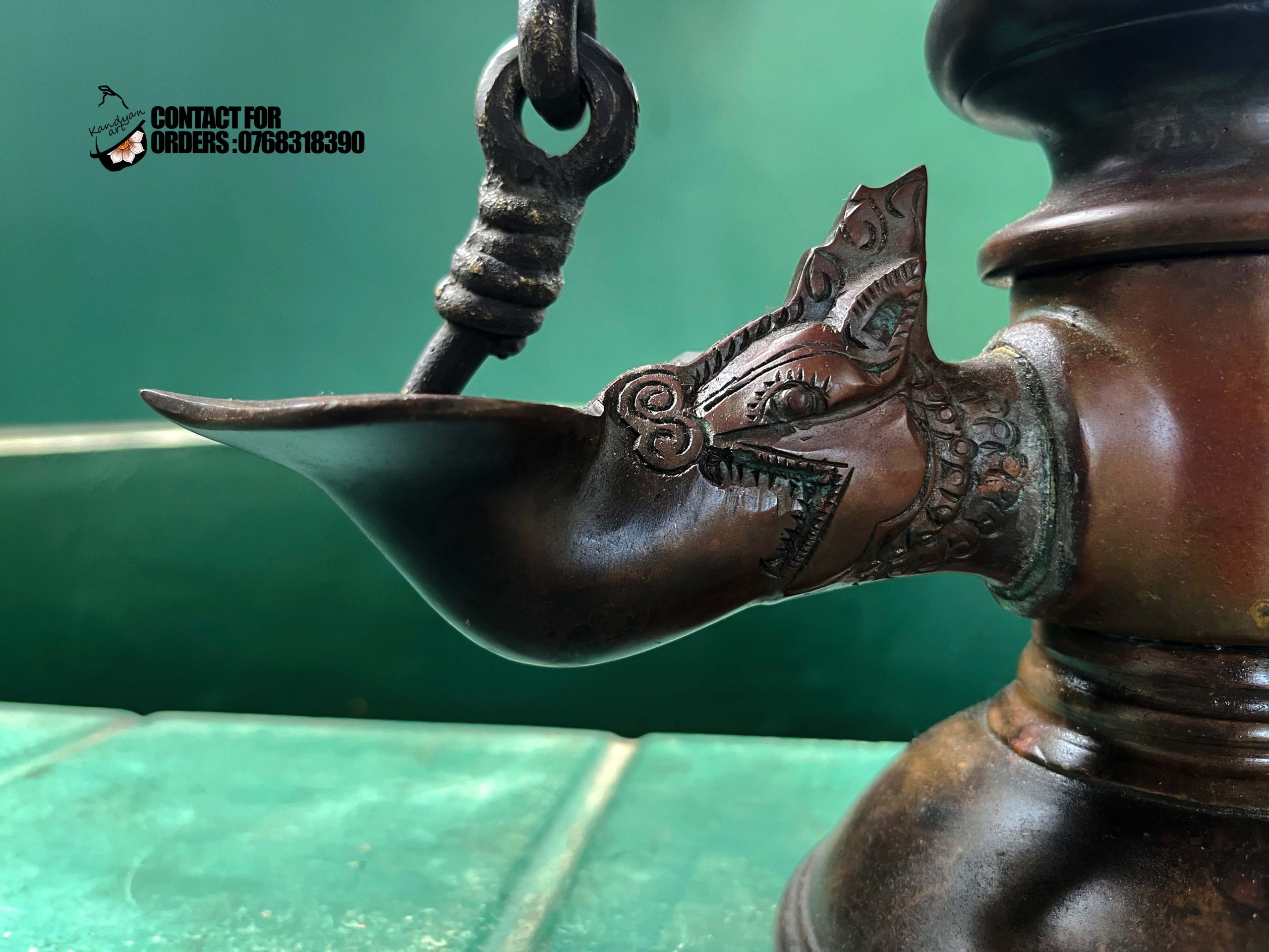 Unique lamp, handcrafted antique brass collectible, rare heritage décor for collectors and luxury buyers