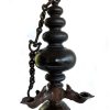 Rare handcrafted Dambadeni brass lamp made in Sri Lanka – exclusive antique for collectors and heritage art lovers by Kandyan Art Company – දඹදෙණිය පහන